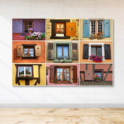 Tela Decorativa Multicolor 100x140 cm – 100% Canvas com Moldura de Madeira (3–4 cm)