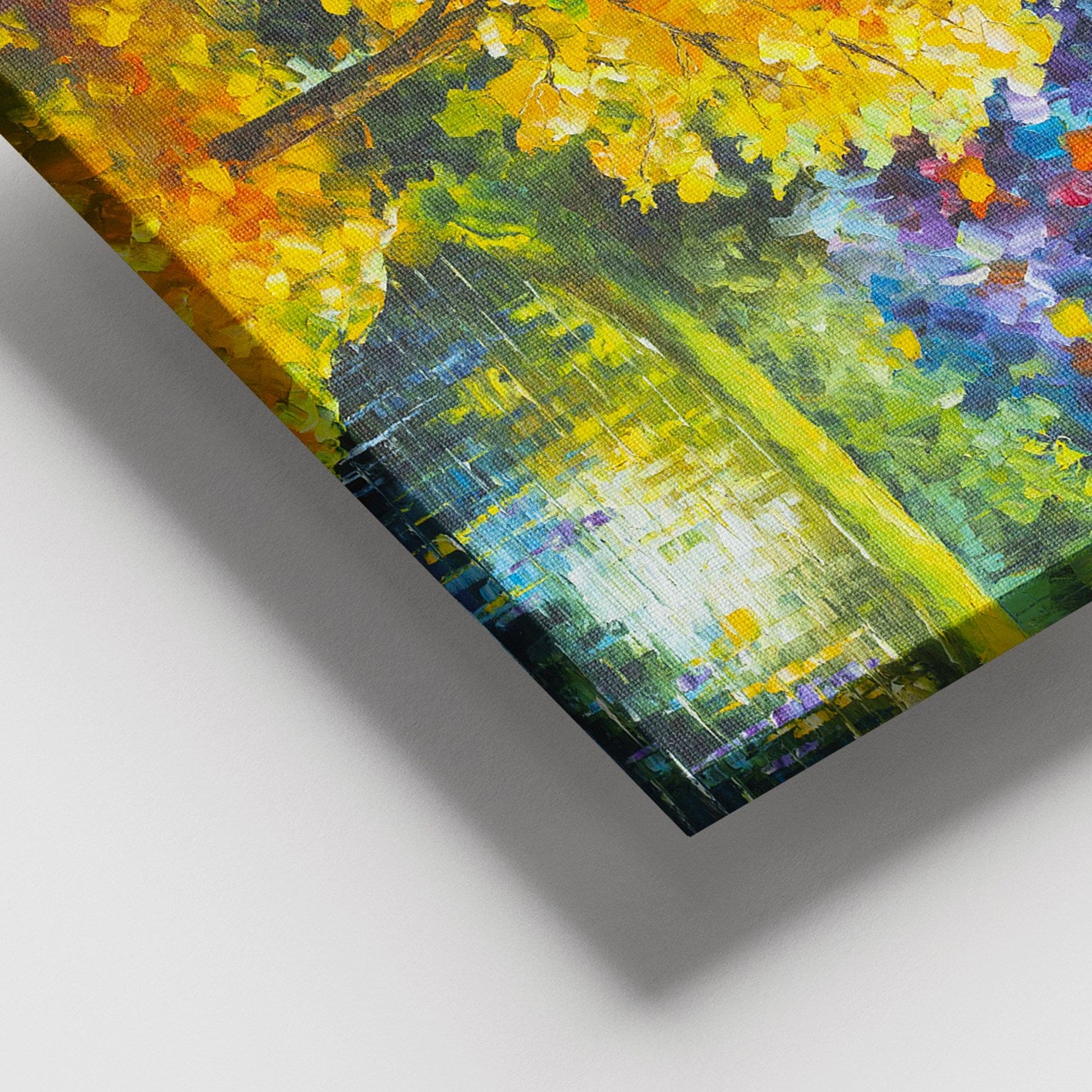 Quadro em Tela Canvas Decorativa Multicor 100x140 cm com Moldura de Madeira (3–4 cm)