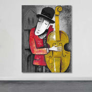 Quadro em Tela Decorativo Multicolor 100x140 cm com Moldura de Madeira (100% Canvas, 3–4 cm)