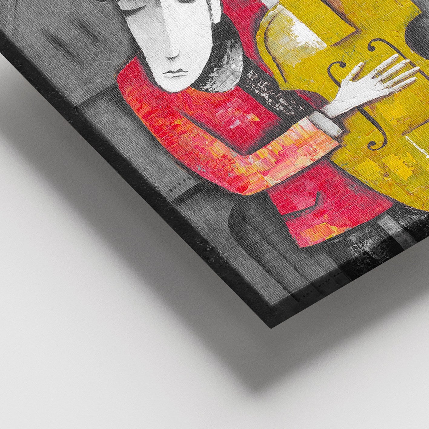 Quadro em Tela Decorativo Multicolor 100x140 cm com Moldura de Madeira (100% Canvas, 3–4 cm)