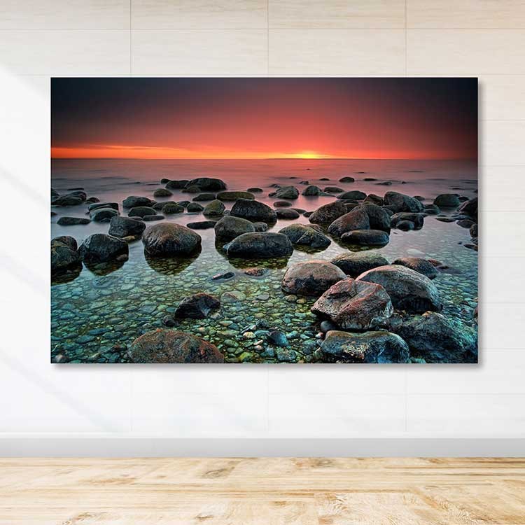 Tela Decorativa em Canvas 100% Multicolor com Moldura em Madeira (3–4 cm), 100 x 140 cm