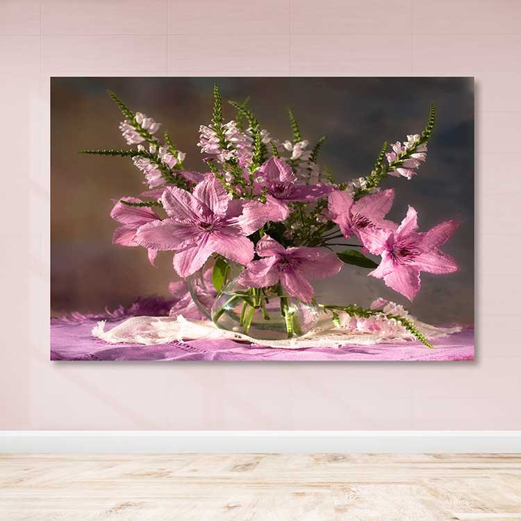 Quadro Decorativo em Tela 100% Canvas com Moldura de Madeira (3–4 cm), Multicolor, 100 x 140 cm