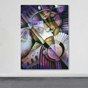 Quadro em Tela 100% Canvas Multicolor com Moldura de Madeira (3–4 cm) – 100 x 140 cm