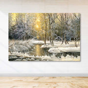 Quadro em Tela Decorativa Multicolor 100x140 cm, 100% Tela, Moldura de Madeira 3–4 cm