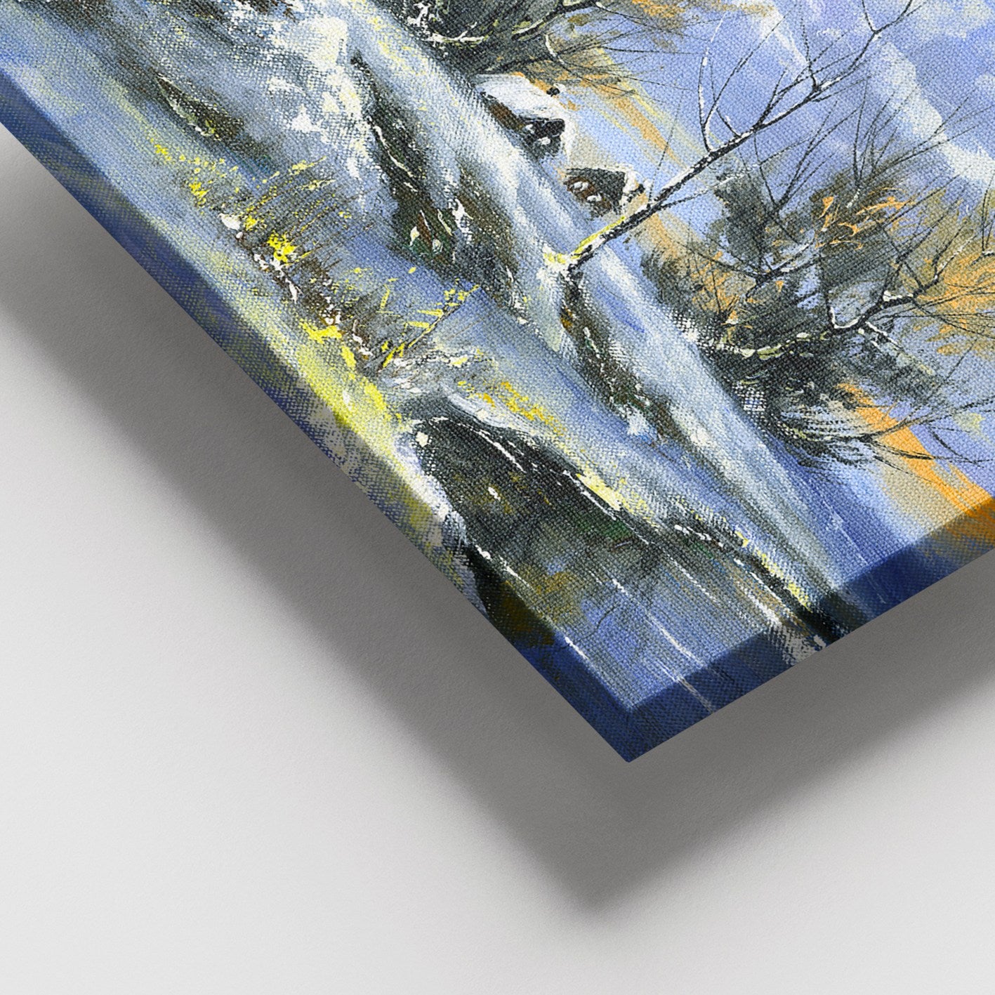 Tela Decorativa Multicolor 100x140 cm em Canvas com Moldura de Madeira (Esp. 3–4 cm)