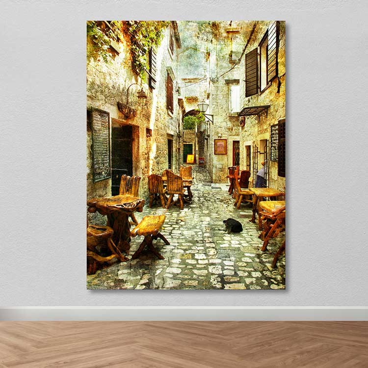 Quadro em Tela Decorativo Multicolor 100x140 cm — Canvas 100% com Moldura de Madeira 3–4 cm