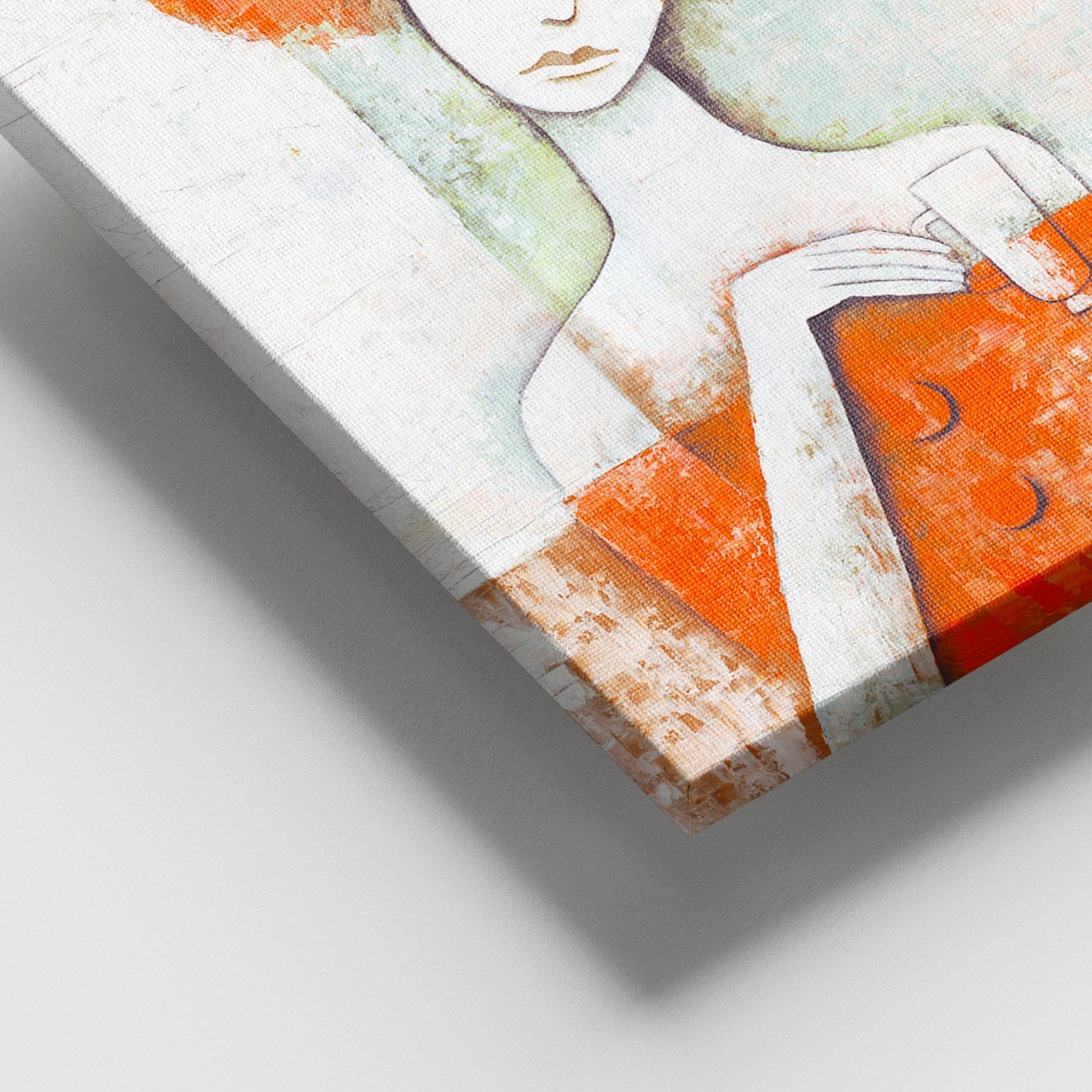 Tela Decorativa Multicolor 100x140 cm com Moldura em Madeira (Espessura 3–4 cm) – 100% Tela | DEV03642100140