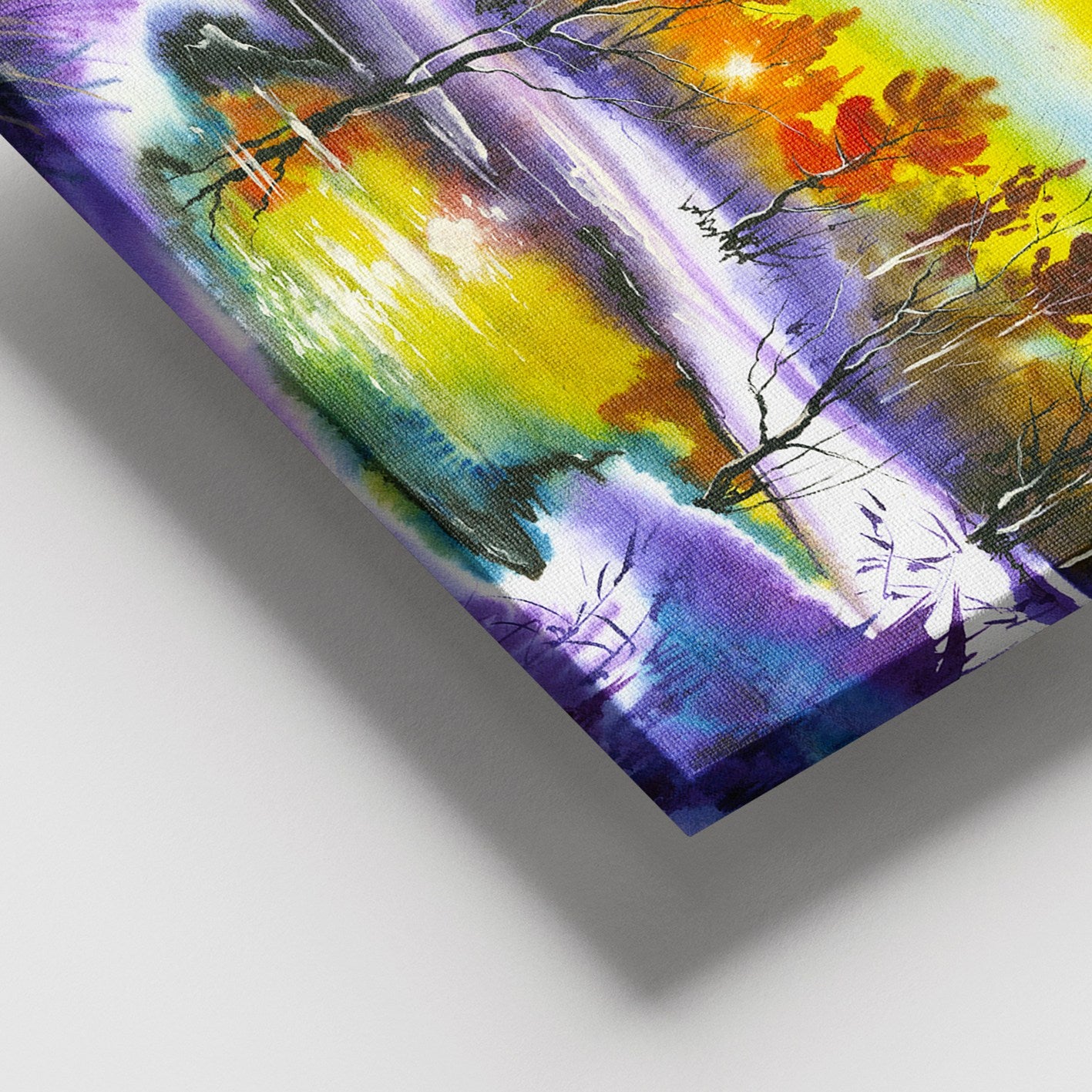 Tela Decorativa Multicolor em 100% Canvas 100x140 cm com Moldura de Madeira (3–4 cm)