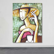 Quadro em Tela Decorativo Multicolor 100x140 cm com Moldura de Madeira (3–4 cm) – Canvas 100% – 3,8 kg