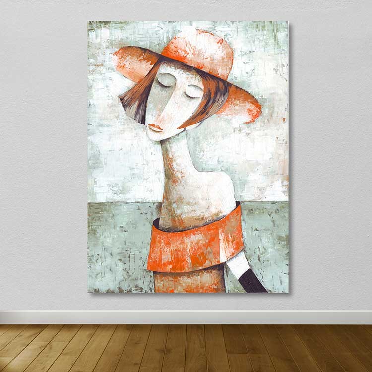 Tela Decorativa Multicolor 100 x 140 cm com Moldura de Madeira (3–4 cm) – 100% Canvas