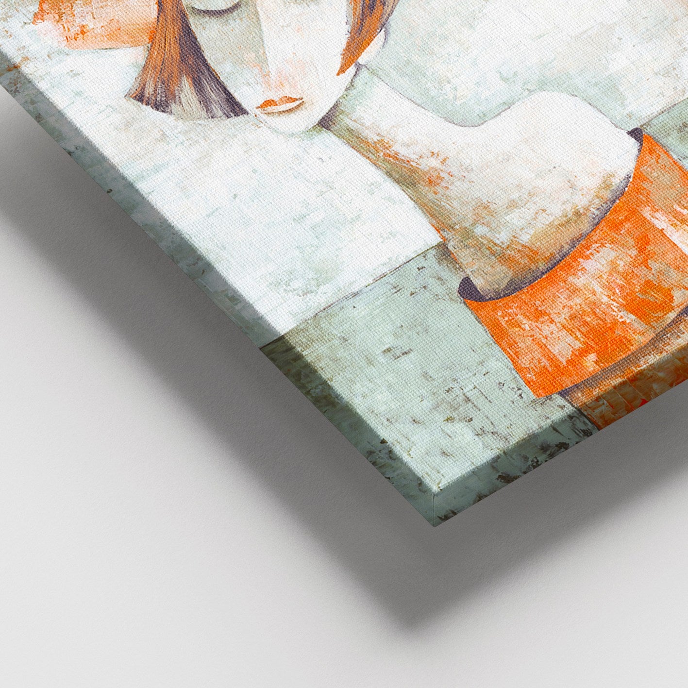 Tela Decorativa Multicolor 100 x 140 cm com Moldura de Madeira (3–4 cm) – 100% Canvas