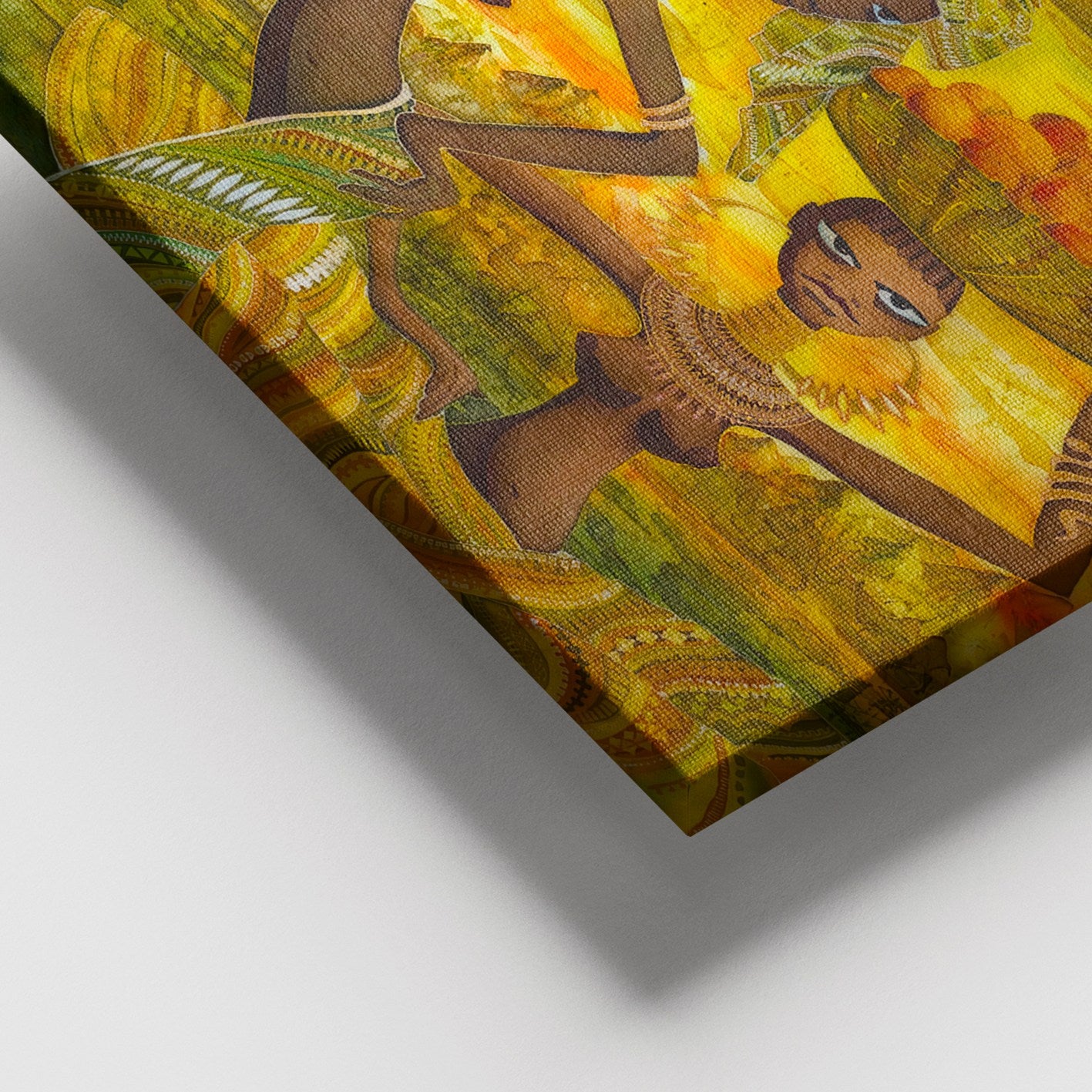 Quadro em Tela Multicolor 100x140 cm com Moldura de Madeira (3–4 cm) – Decoração Premium