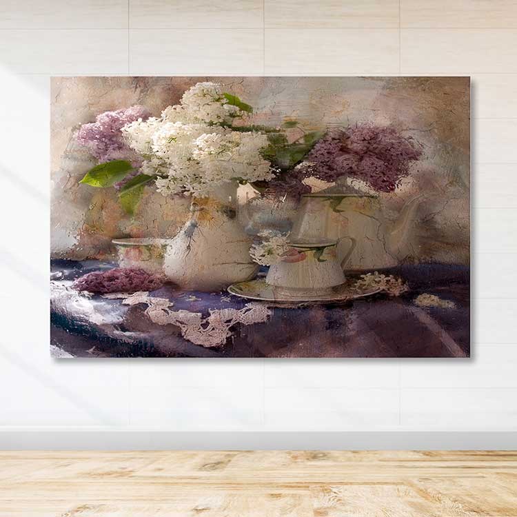 Tela Decorativa Multicolor 100x140 cm com Moldura de Madeira (3–4 cm) – 100% Canvas – DEV03651100140