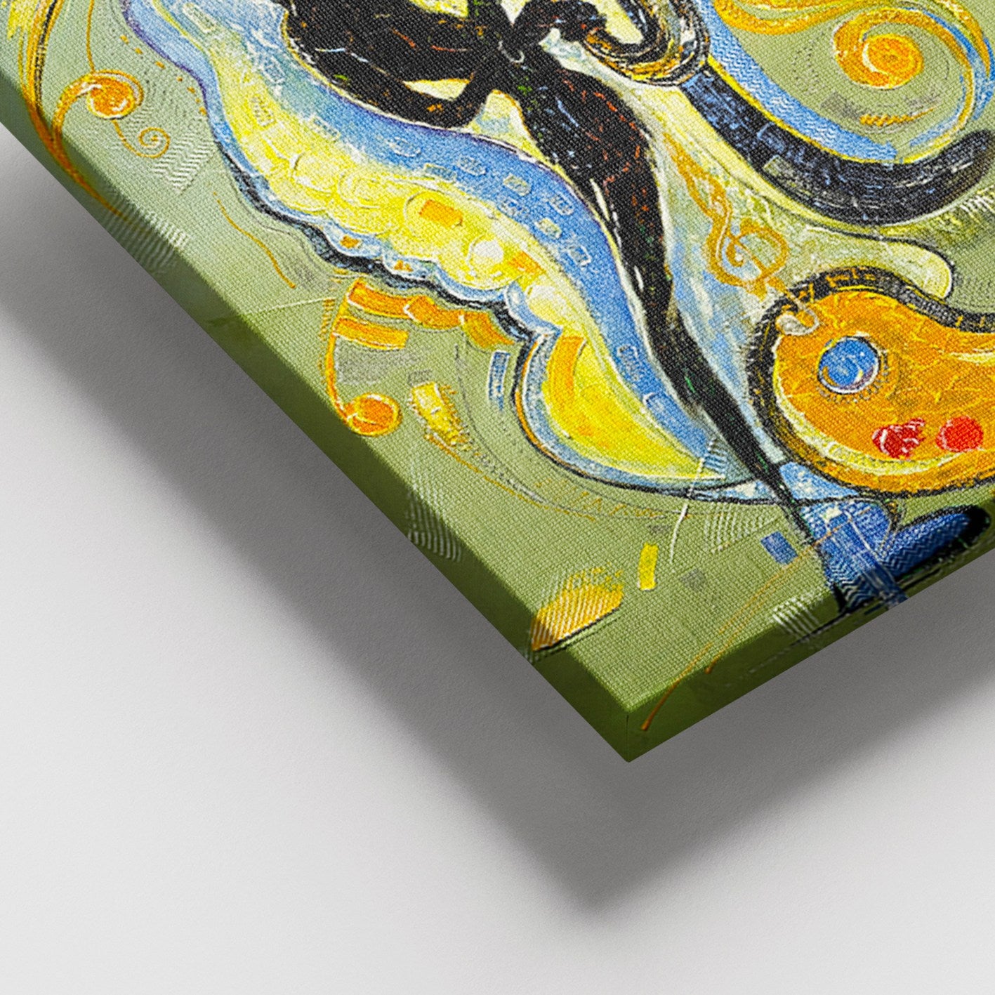 Tela Decorativa Multicolor 100x140 cm com Moldura de Madeira (3–4 cm) – 100% Tela – 3,8 kg