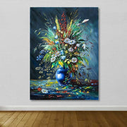 Tela Decorativa Multicolor 100x140 cm em 100% Canvas com Moldura de Madeira 3-4 cm