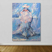 Tela Decorativa Multicolor 100x140 cm com Moldura de Madeira (3–4 cm) – 100% Tela