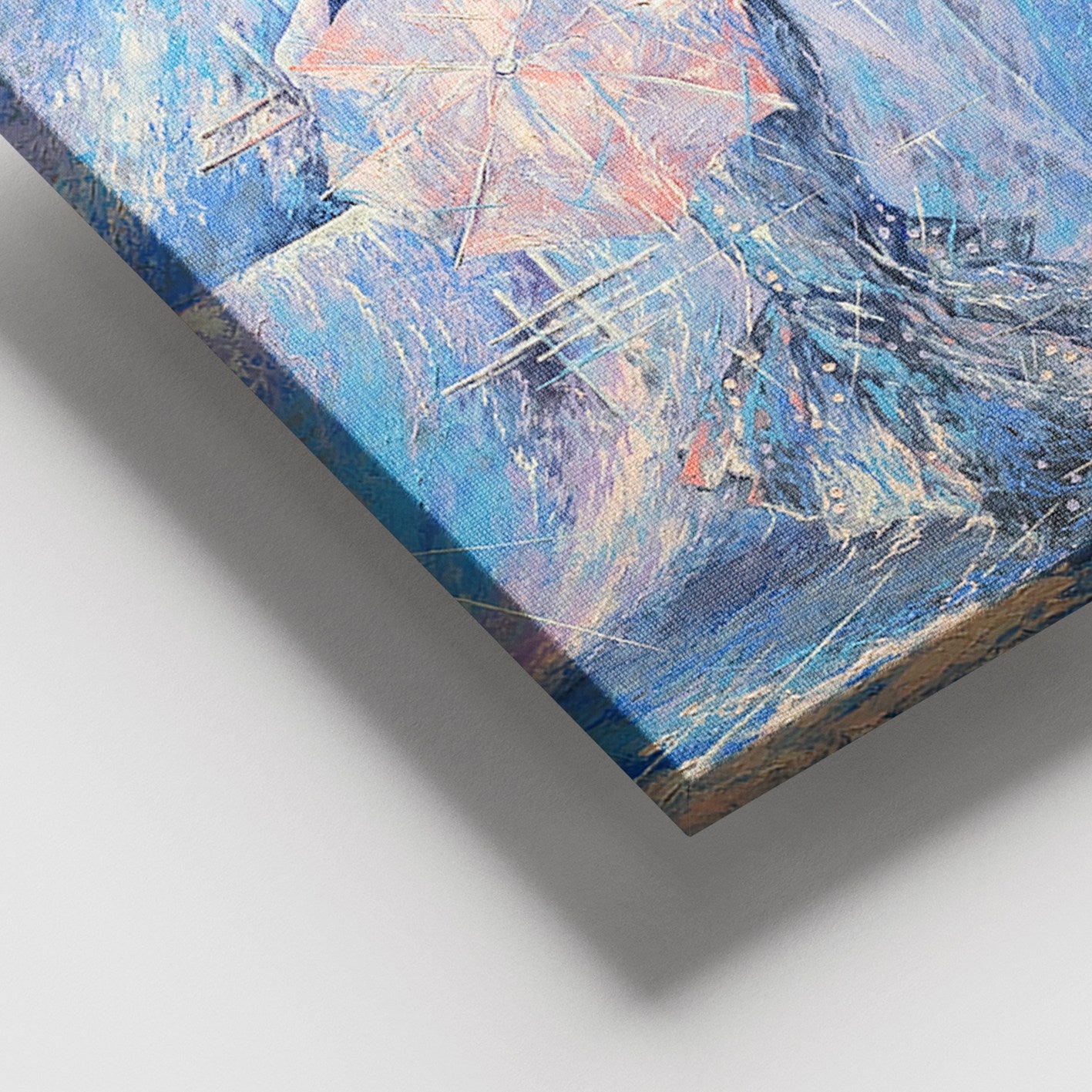 Tela Decorativa Multicolor 100x140 cm com Moldura de Madeira (3–4 cm) – 100% Tela