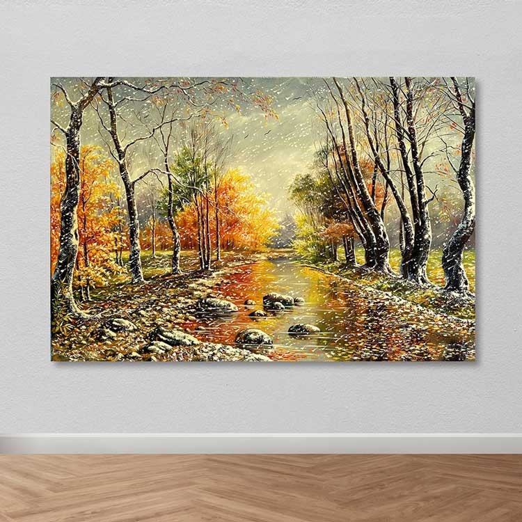 Tela Decorativa Multicolor 100x140 cm – 100% Canvas com Moldura de Madeira (3–4 cm)