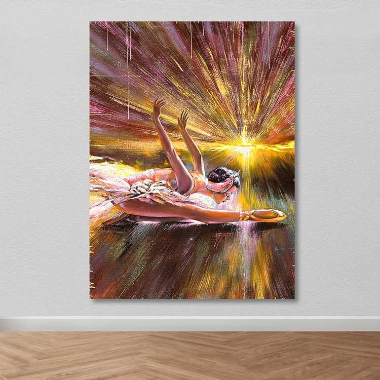 Tela Decorativa Multicolor 100x140 cm – 100% Canvas com Moldura de Madeira (3-4 cm)