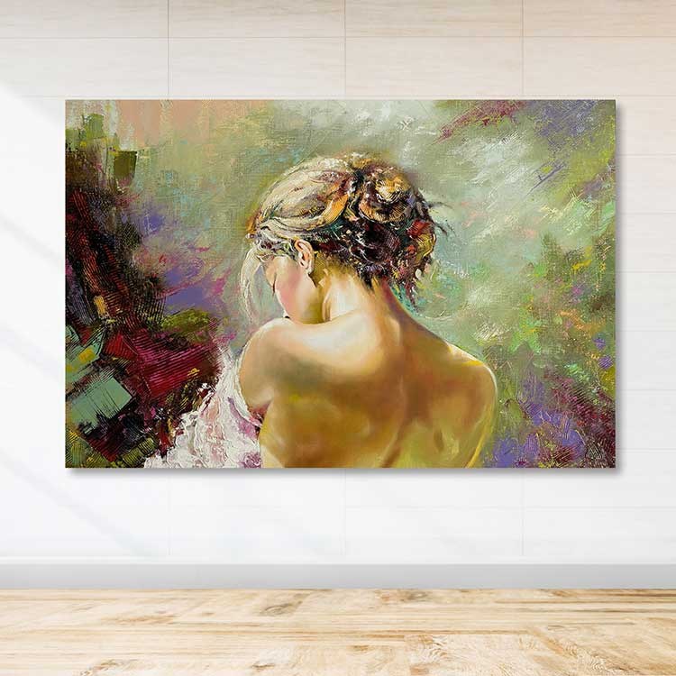 Tela Decorativa Multicolor 100 x 140 cm com Moldura de Madeira (3–4 cm) – 100% Canvas