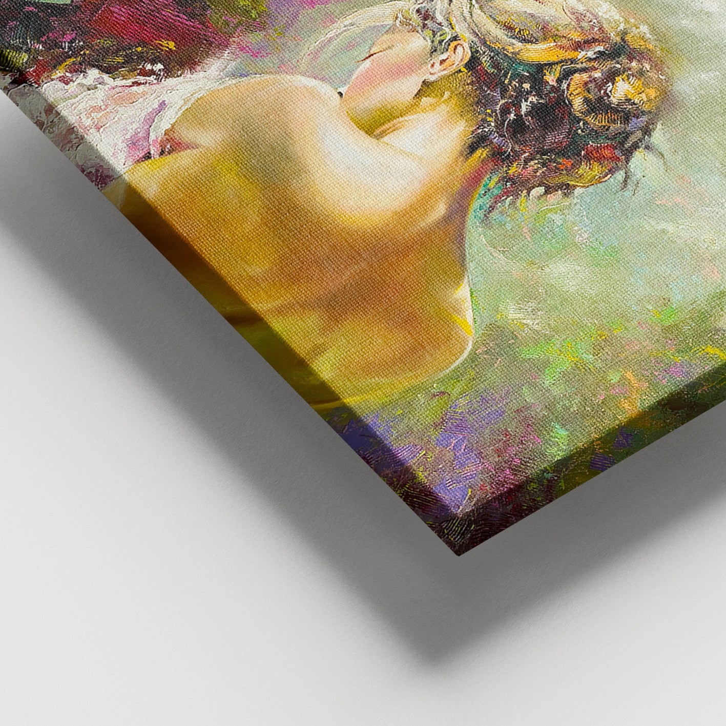 Tela Decorativa Multicolor 100 x 140 cm com Moldura de Madeira (3–4 cm) – 100% Canvas