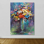 Quadro em Tela Decorativa Multicolor 100% Canvas com Moldura de Madeira (3–4 cm) 100 x 140 cm