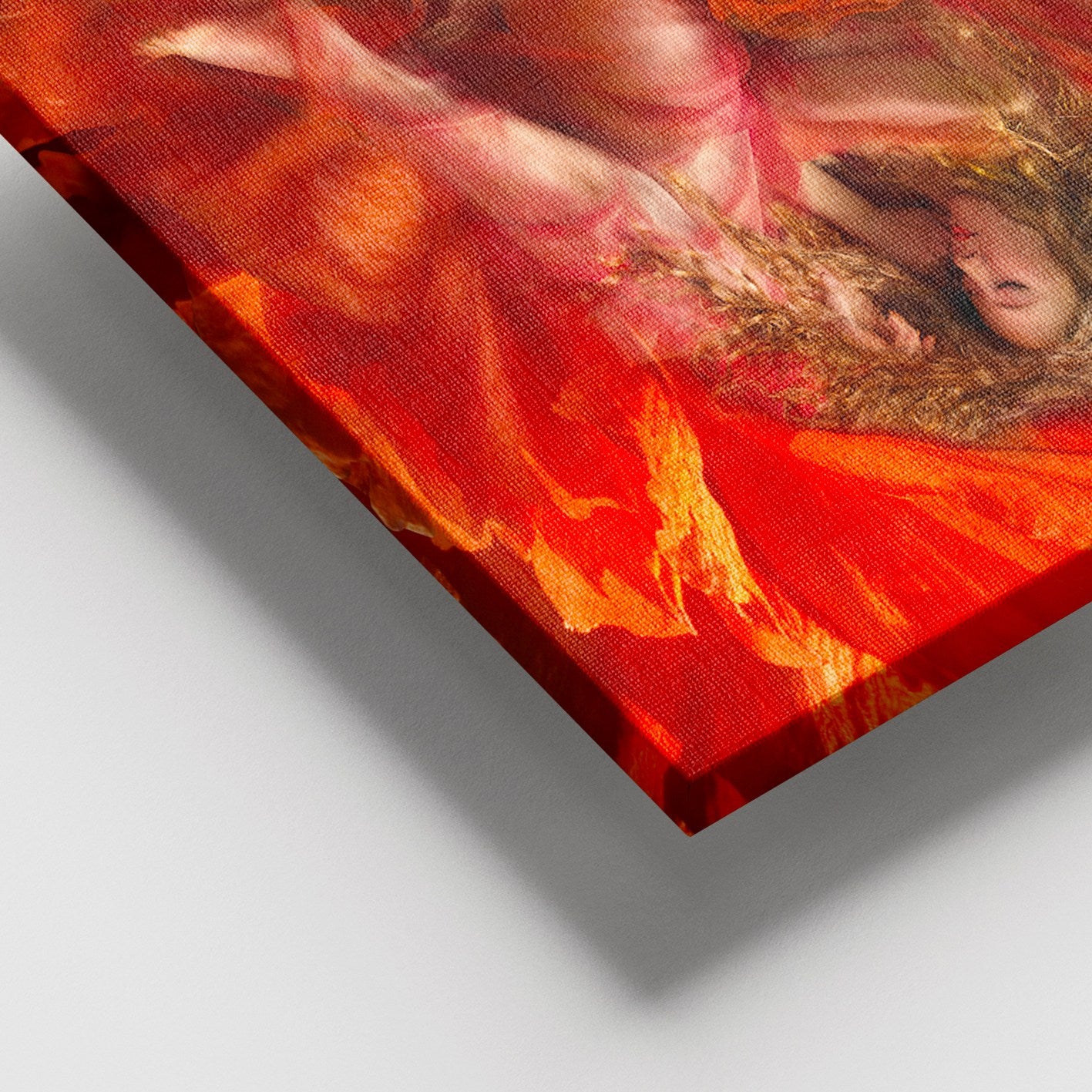 Quadro Decorativo em Tela Multicolor 100x140 cm, 100% Canvas, Moldura de Madeira 3–4 cm