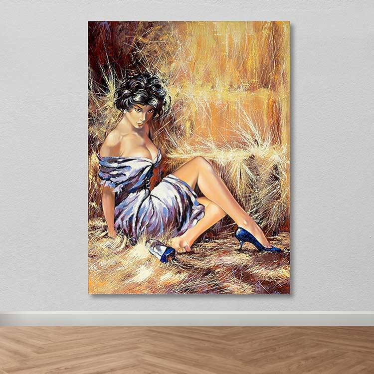 Tela Decorativa Multicolor 100x140 cm – 100% Canvas com Moldura 100% Madeira (3–4 cm)