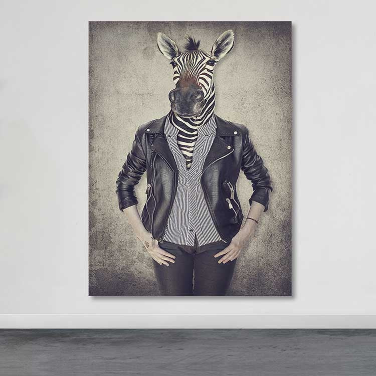 Quadro em Tela Decorativo Multicolor 100x140 cm — Canvas 100% com Moldura de Madeira (3–4 cm) – DEV03672100140