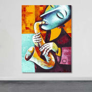 Tela Decorativa Multicolor 100x140 cm em 100% Canvas com Moldura de Madeira (3–4 cm)