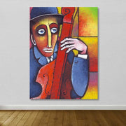 Quadro Decorativo em Tela Multicolor 100 x 140 cm - Tela 100% com Moldura de Madeira (3-4 cm)