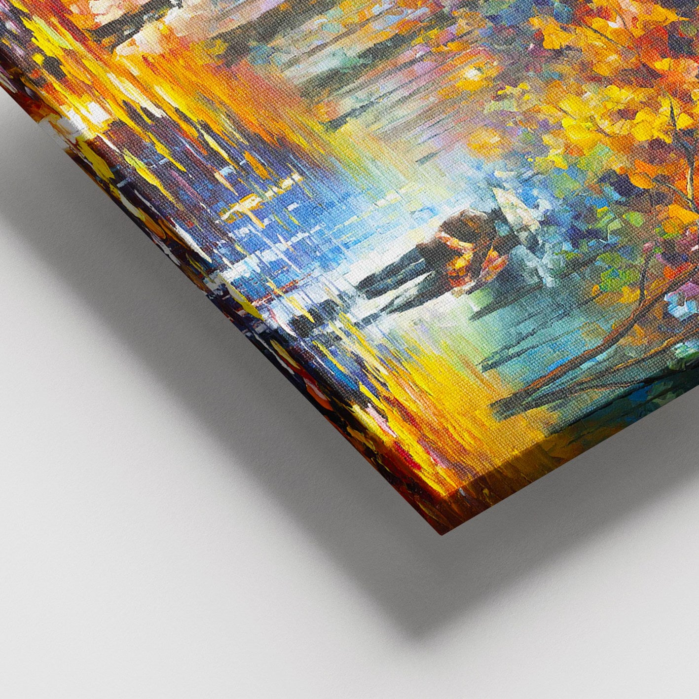 Quadro em Tela Decorativo 100x140 cm com Moldura de Madeira (3–4 cm) – Multicolor