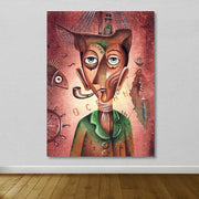 Quadro em Tela Decorativo Multicolor 100x140 cm, Canvas 100%, Moldura de Madeira (Espessura 3–4 cm) DEV03677100140