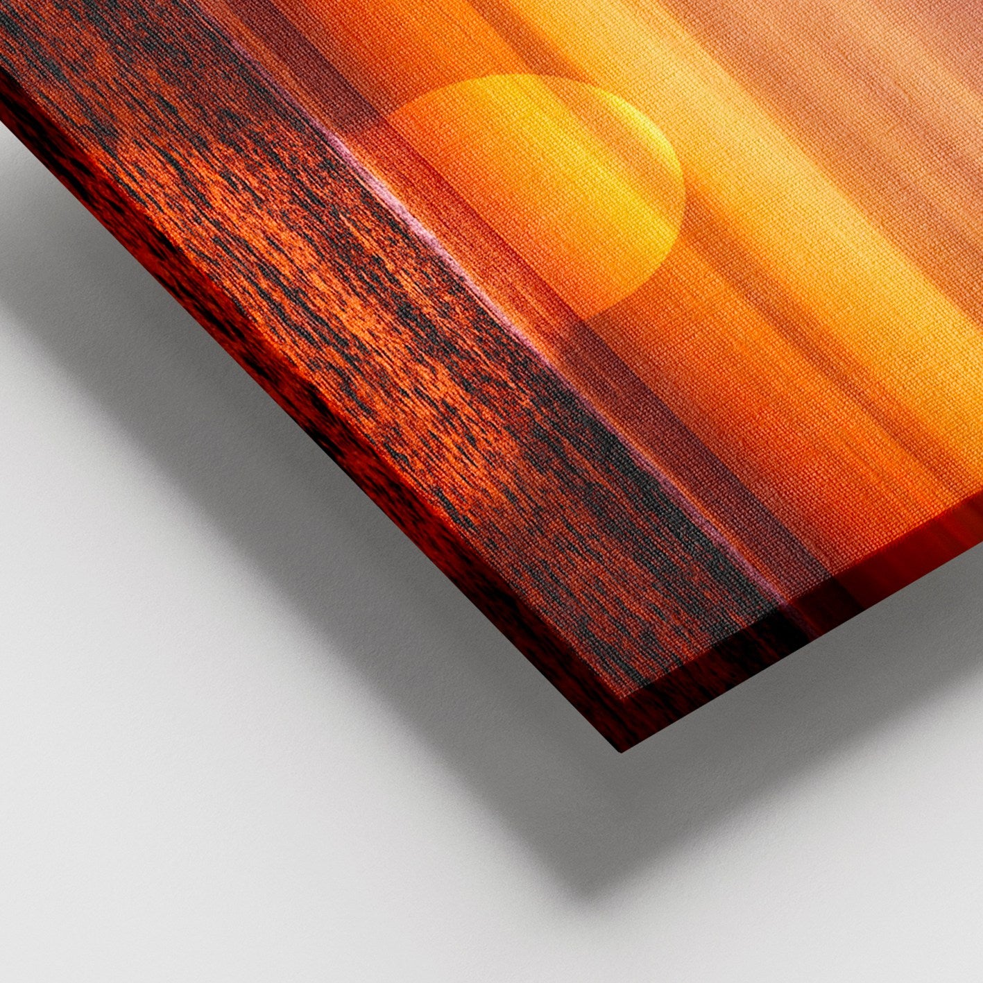 Quadro Decorativo em Tela Multicolor 100x140 cm com Moldura de Madeira (3–4 cm)