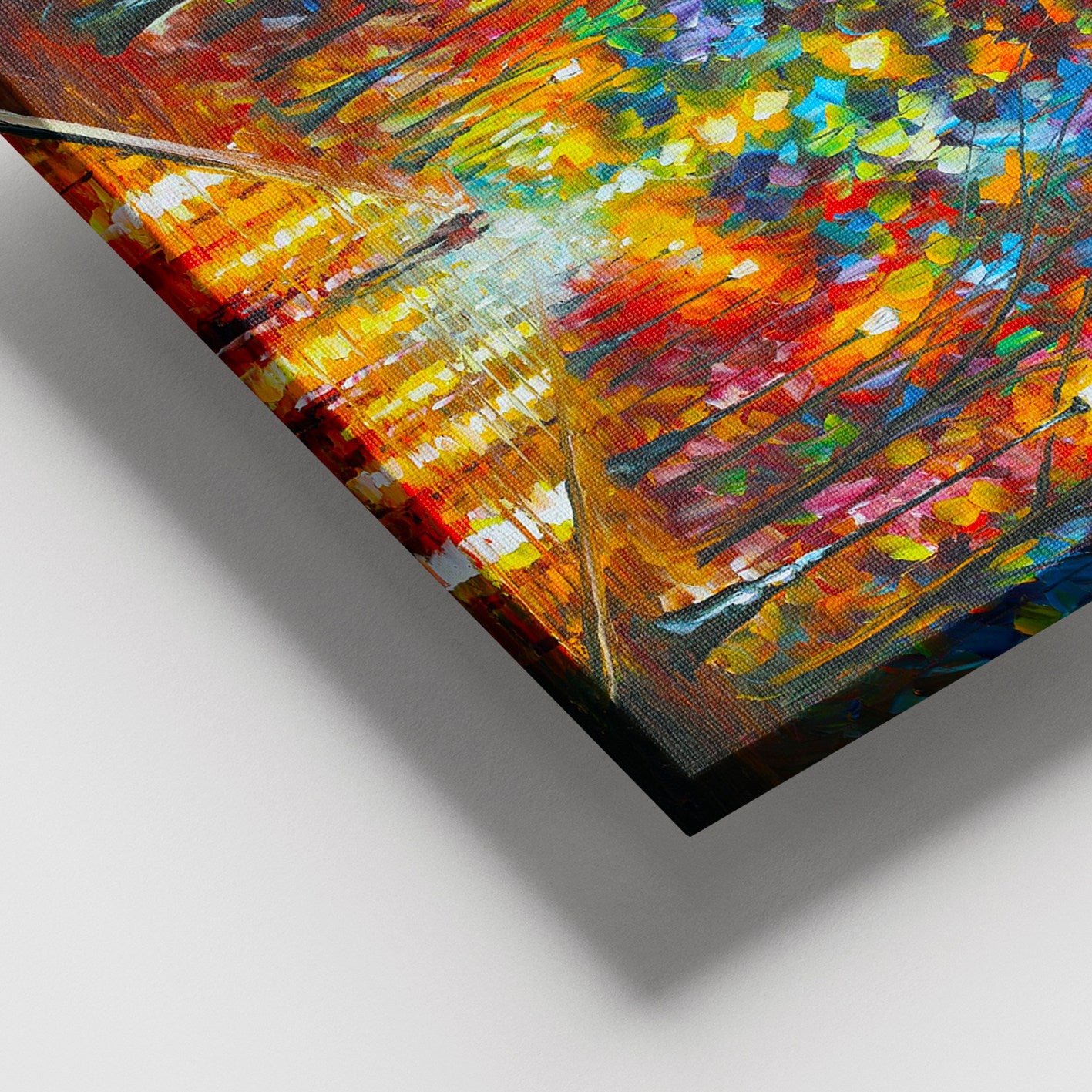 Tela Decorativa em Canvas Multicolor com Moldura de Madeira 100x140 cm