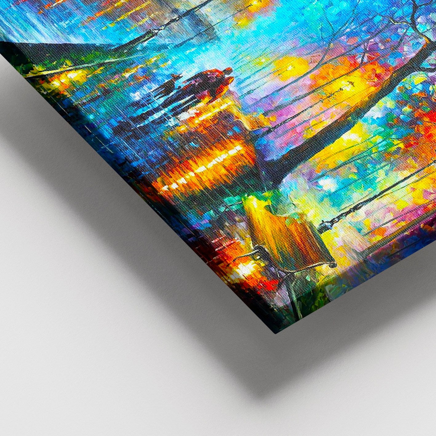 Quadro em Tela Decorativa Multicolor 100x140 cm, 100% Canvas, Moldura de Madeira 3–4 cm