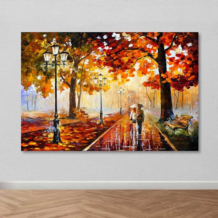 Quadro Decorativo em Tela Multicolor, 100% Canvas, Moldura de Madeira 3–4 cm, 100x140 cm