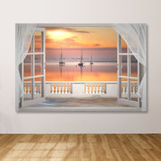 Quadro Decorativo em Tela Multicolor 100 x 140 cm — Canvas 100% com Moldura de Madeira (3–4 cm)