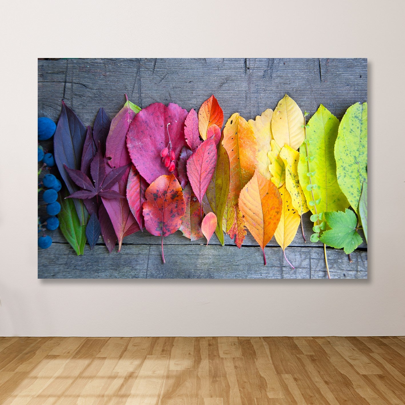 Quadro Decorativo em Tela Multicolor 100 x 140 cm, Tela 100% e Moldura de Madeira (3–4 cm)