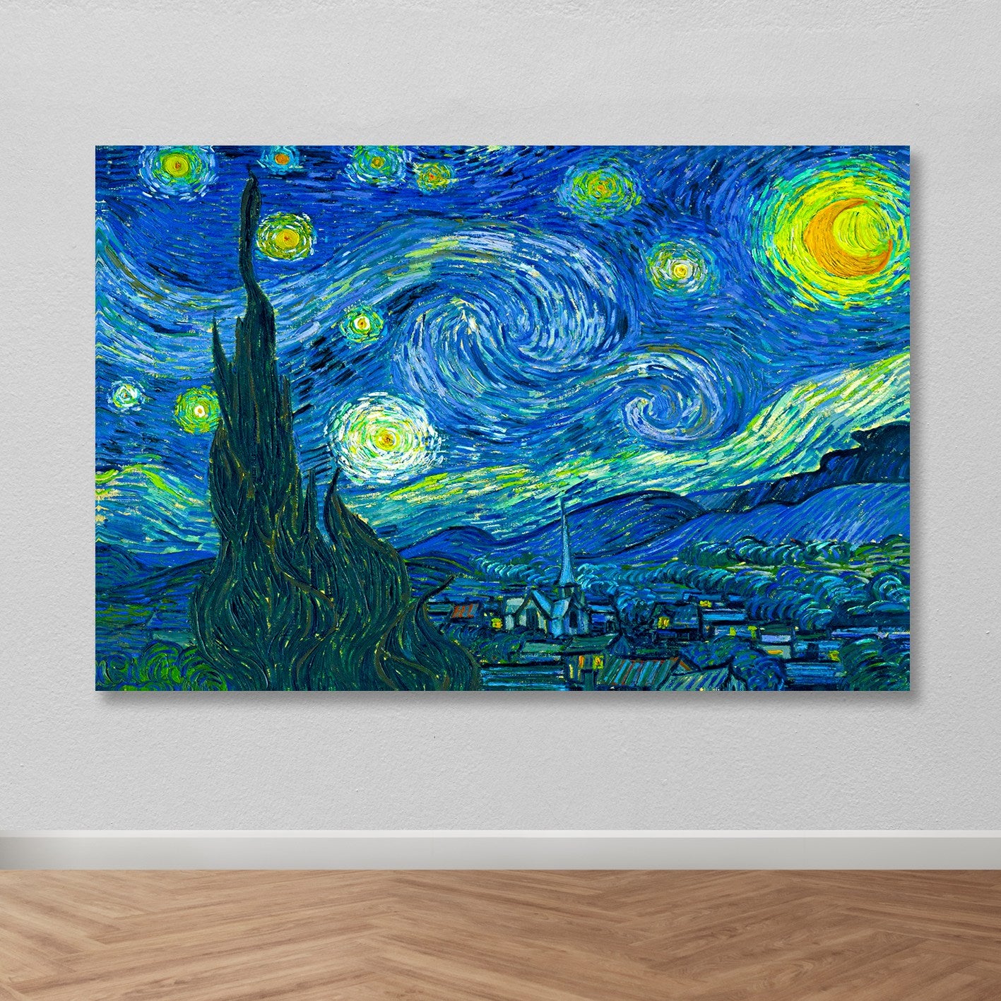 Quadro em Tela Decorativa Multicolor 100x140 cm com Moldura de Madeira (3–4 cm) – 100% Canvas | DEV6688