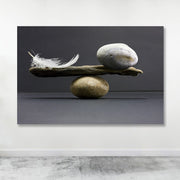 Tela Decorativa em Canvas Multicolor 100x140 cm com Moldura 100% Madeira (3–4 cm) – DEV6694