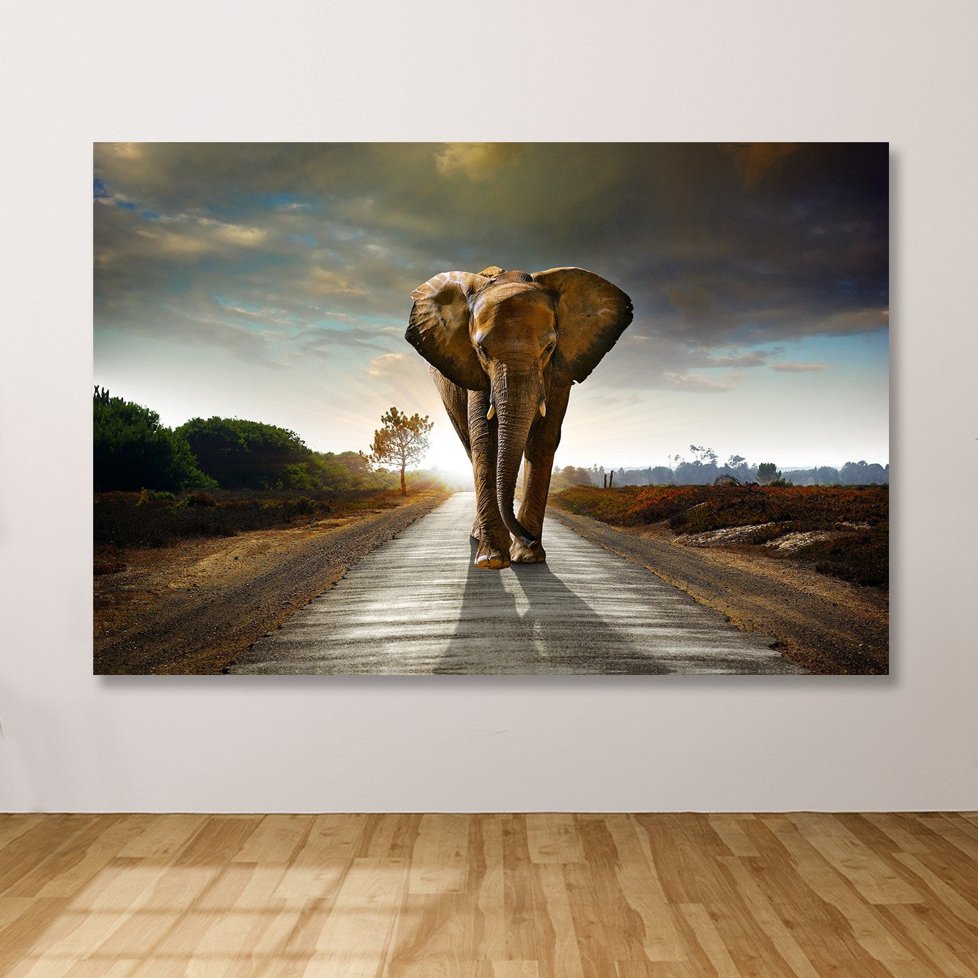 Quadro em Tela Decorativo Multicolorido 100 x 140 cm – Canvas 100% com Moldura de Madeira (3–4 cm)