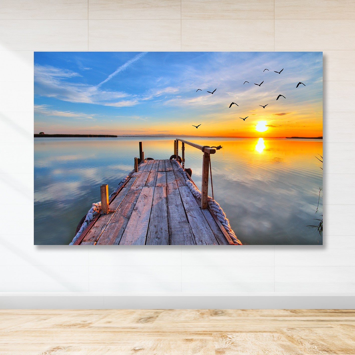 Quadro em Tela Decorativo Multicolor 100x140 cm | 100% Canvas, Moldura de Madeira 3–4 cm – DEV6702