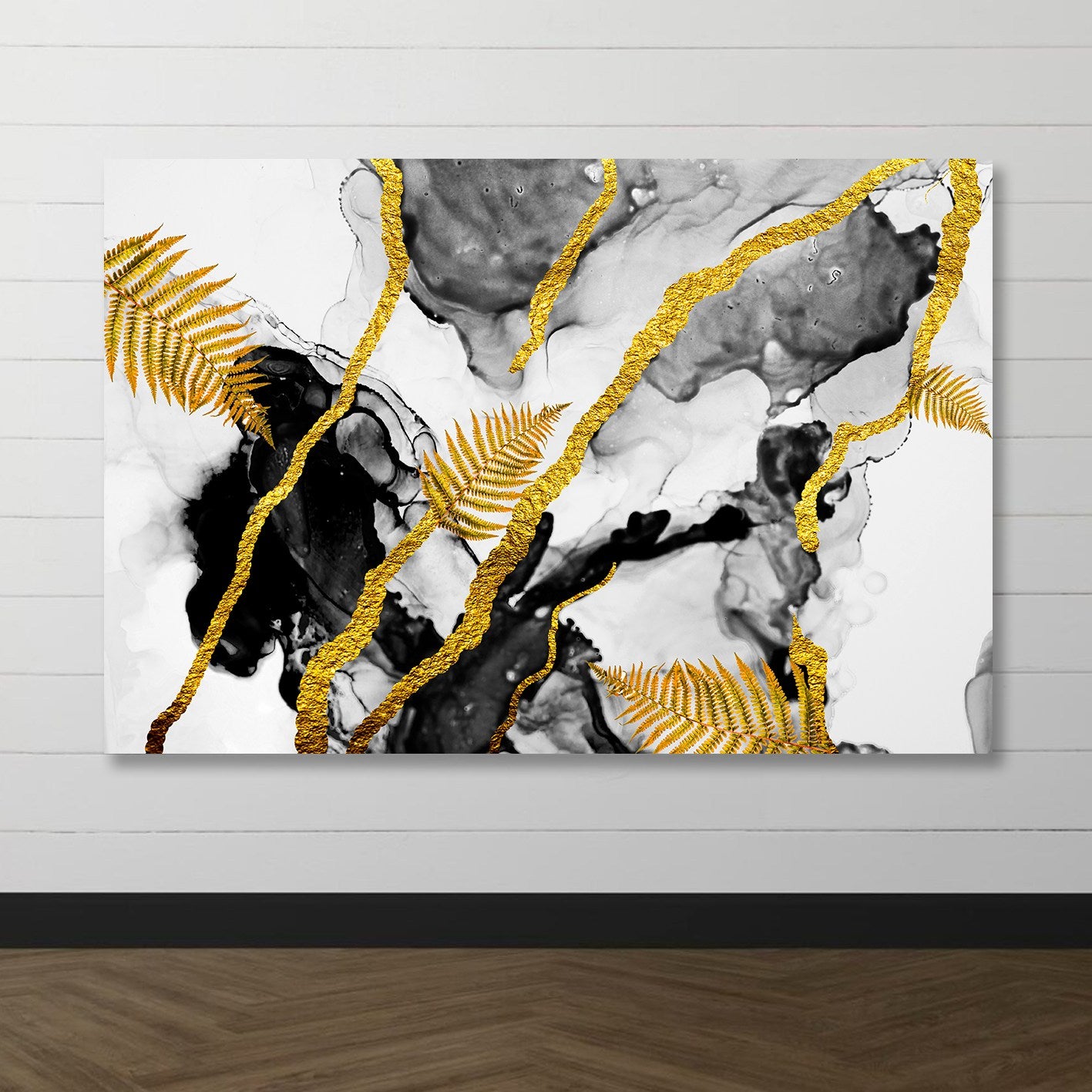 Quadro Decorativo em Tela 100% Canvas Multicolorido 100x140 cm com Moldura de Madeira (3–4 cm) – DEV6710