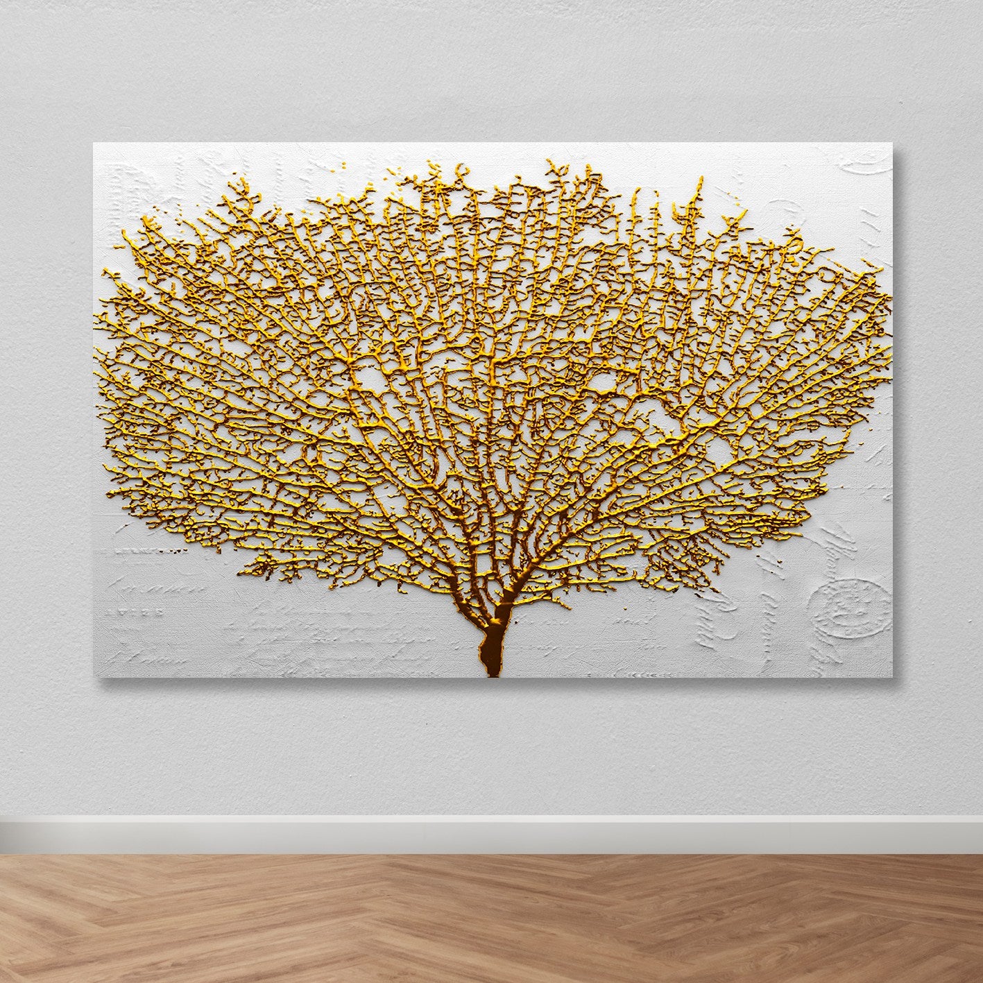 Pintura decorativa em tela – 100 x 140 cm – moldura de madeira