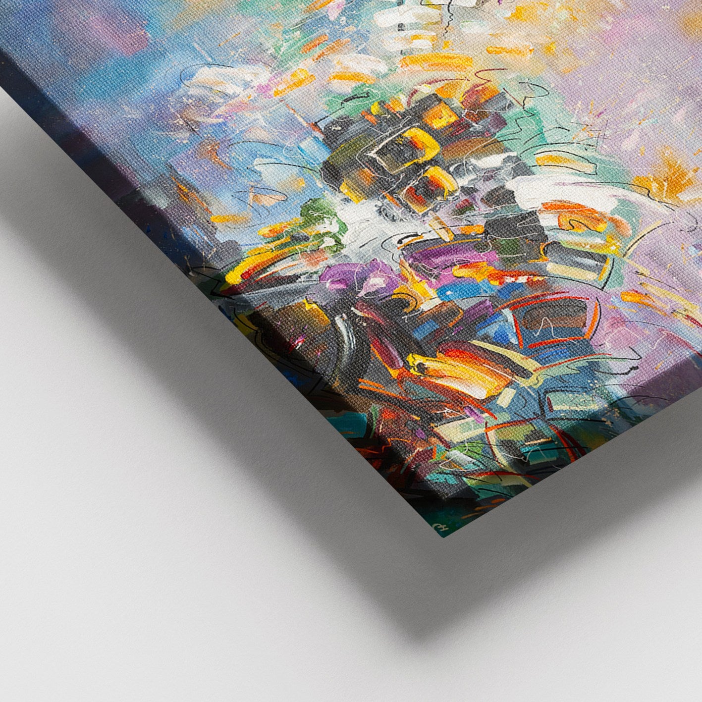 Quadro Decorativo em Tela 100% Canvas, Multicolor, Moldura 100% Madeira (100x140 cm)