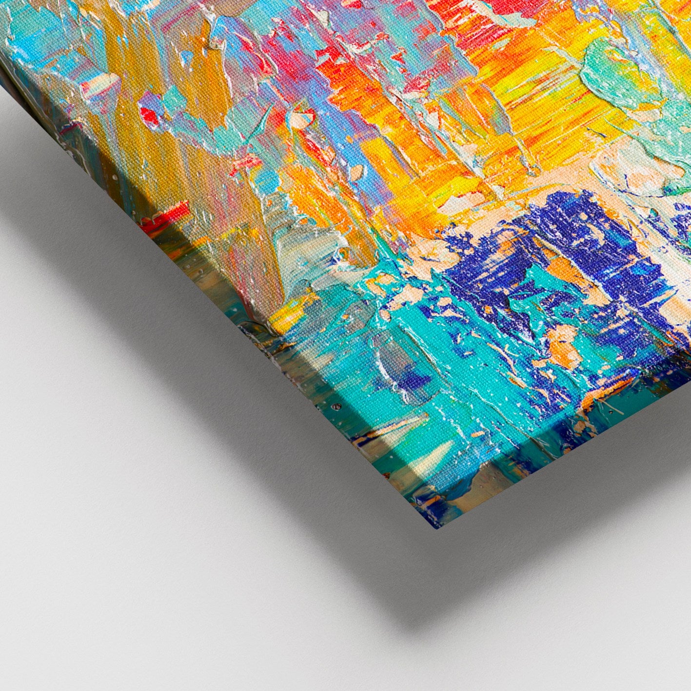 Tela Decorativa em Canvas com Moldura de Madeira, Multicolor, 100x140 cm (DEV6716)