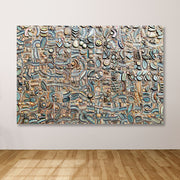 Quadro Decorativo em Tela Multicolor 100x140 cm | 100% Canvas com Moldura de Madeira (3–4 cm) – DEV6717