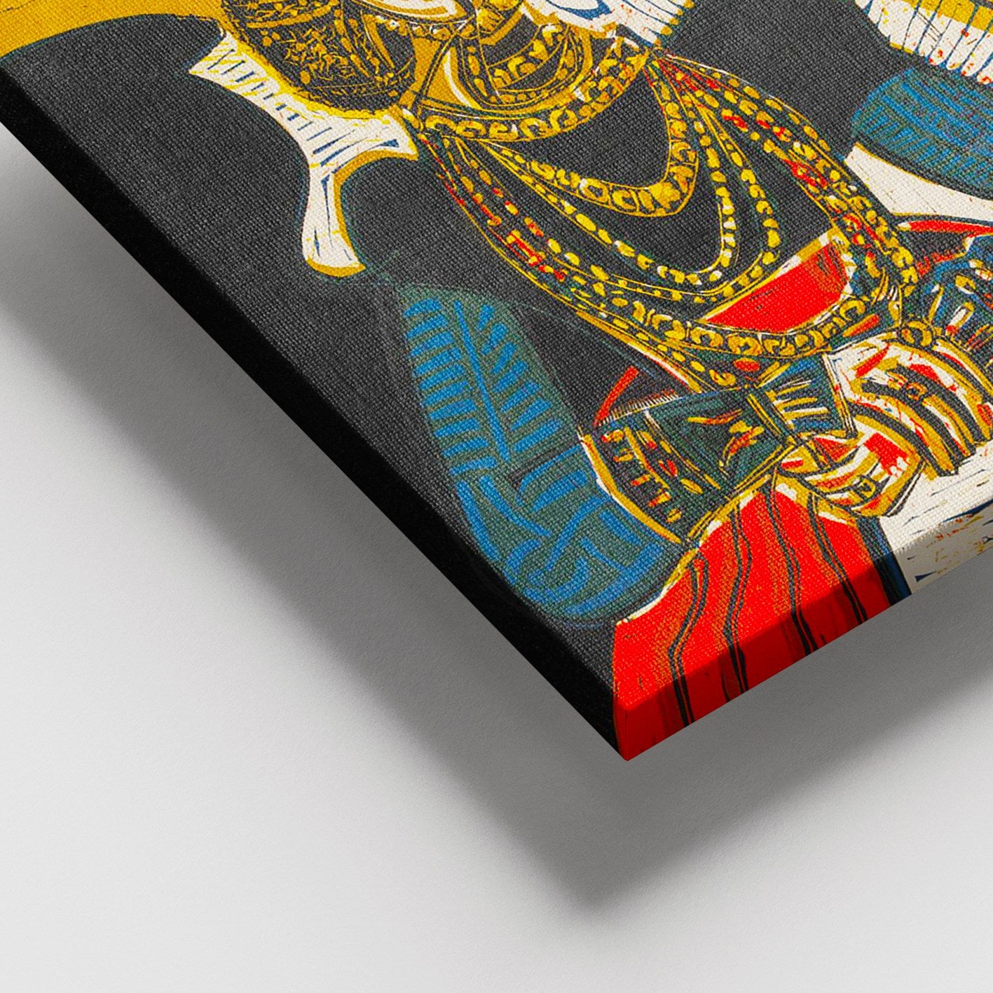 Quadro em Tela Decorativa Multicolor 100x140 cm com Moldura de Madeira 3–4 cm | DEV6721