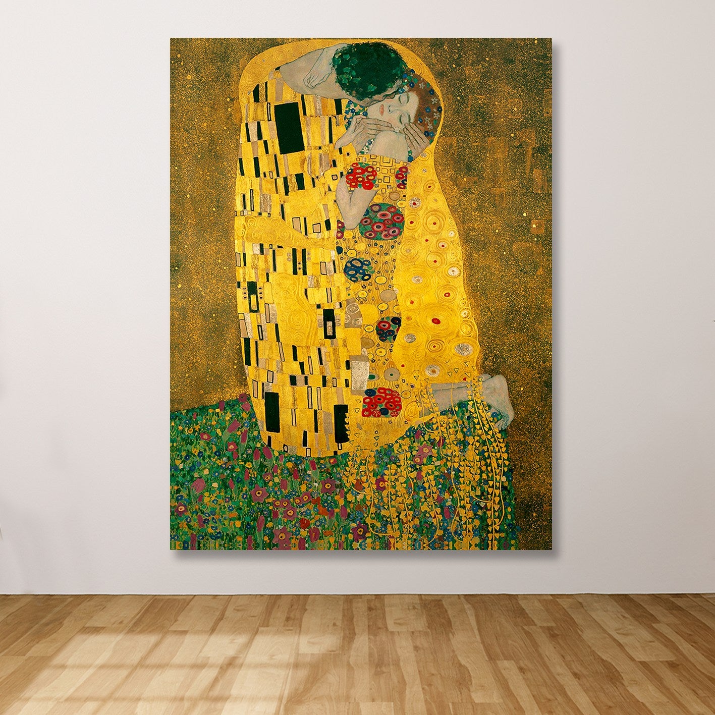 DEV6723 Quadro em Tela Decorativo Multicolorido 100 x 140 cm com Moldura de Madeira (3–4 cm)